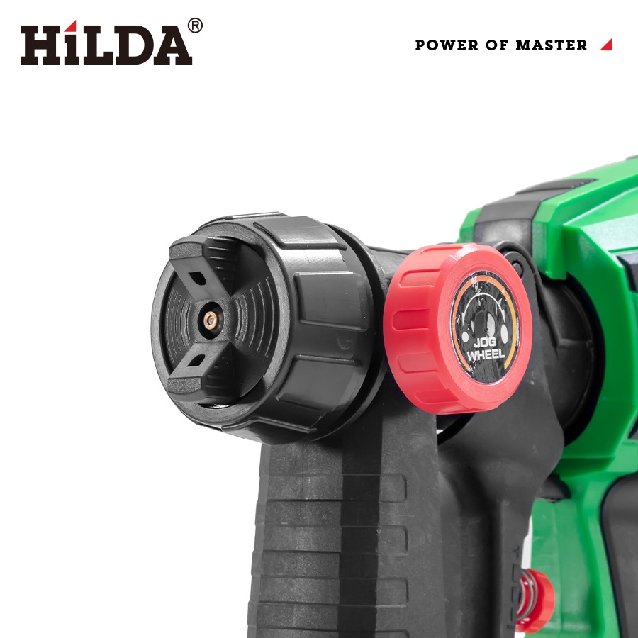 【HILDA】希爾達電動工具 21V 單電 充電式 噴漆槍 一鍵啟動控制, , large