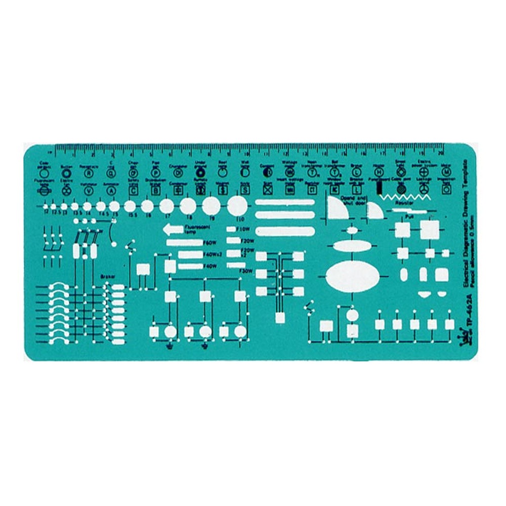 【 徠福 】電氣符號定規 / 片 TP-462A , , large