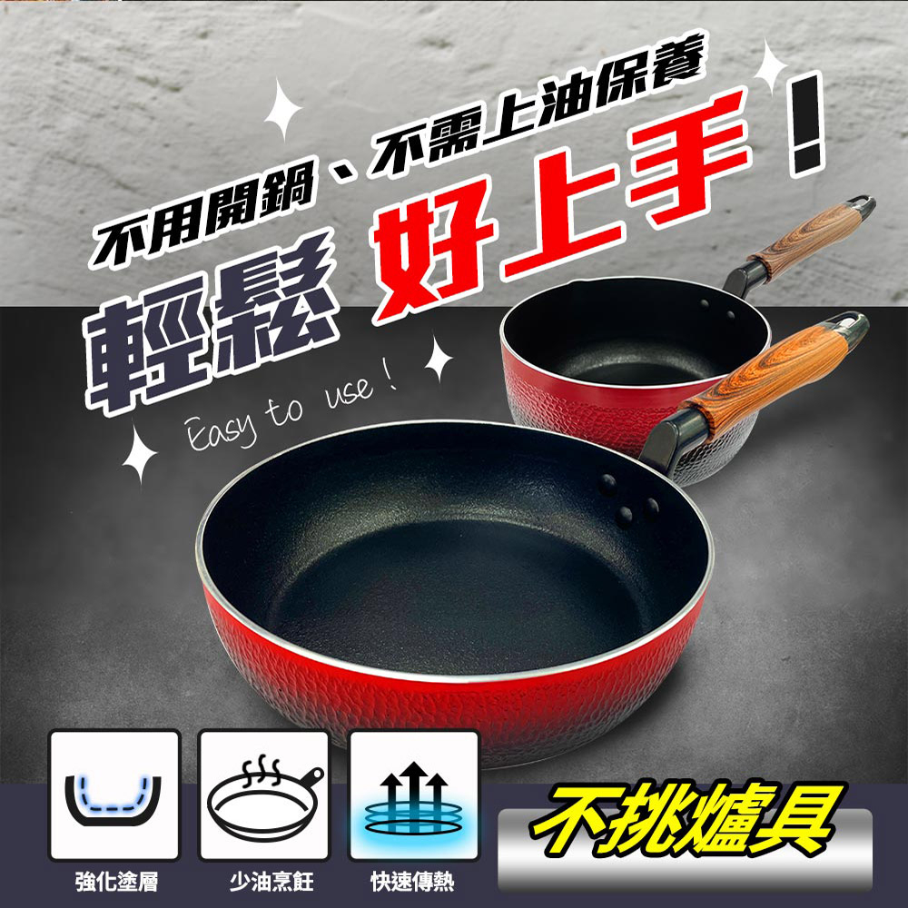 PERFECT 理想牌 晶品不沾深型平底鍋平煎鍋IH無蓋 20cm-Leidea樂德兒, , large