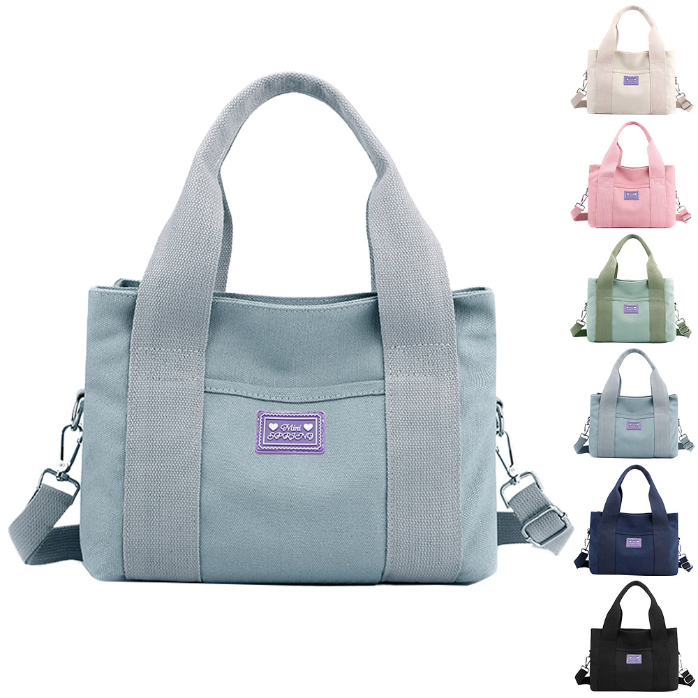 mini spring-日式手提斜背帆布包 三層手提斜背帆布包-多色, , large