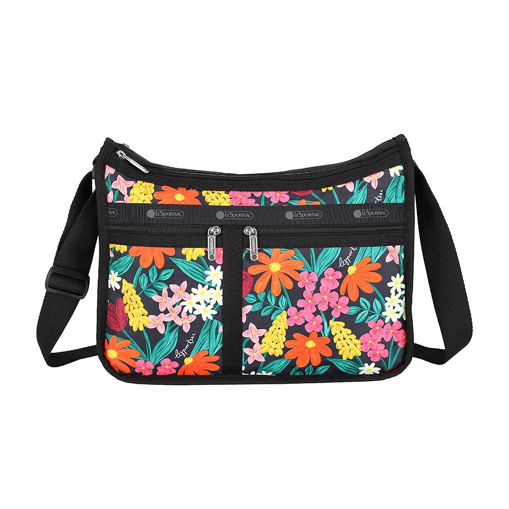 Lesportsac Deluxe Everyday Bag 奢華斜背包/ 繽紛花園, , large