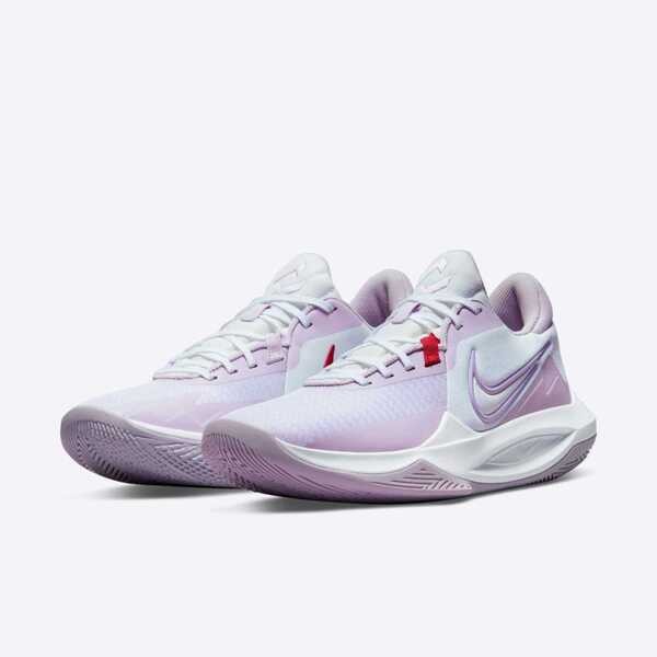 [Kixpress] Nike Precision VI 男 籃球鞋 運動鞋 緩震 疾速型 球鞋 白 粉紫 [DD9535-100], , large
