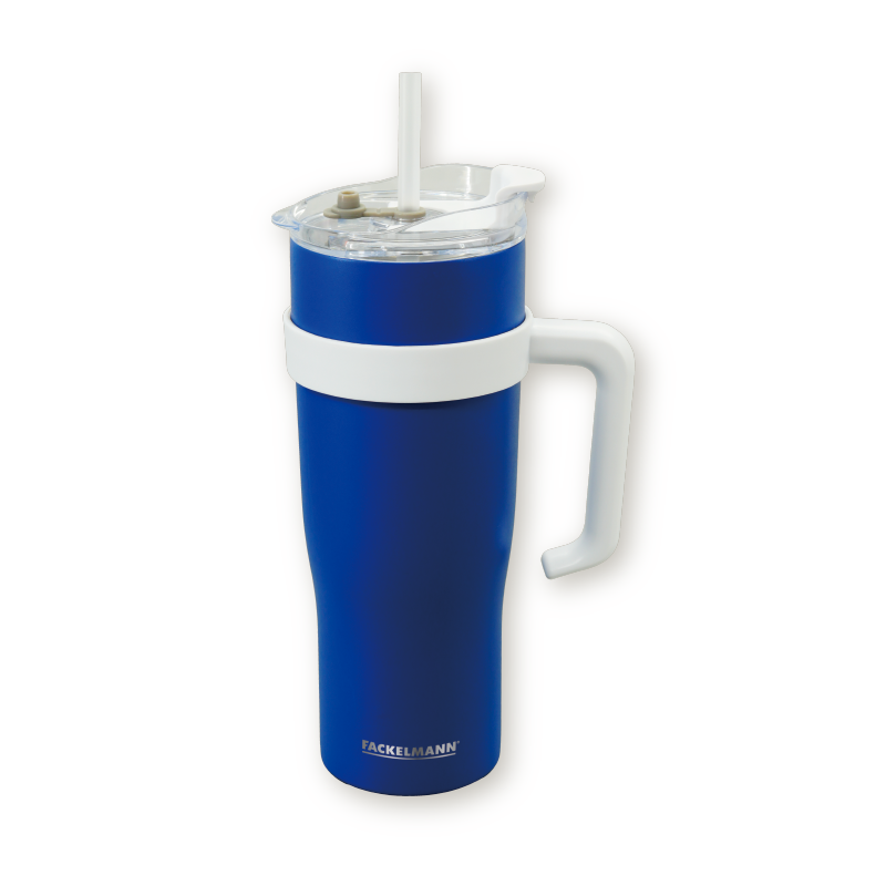 DOUBLE WALL CUP 1200ML WITH PP STRAW, , large