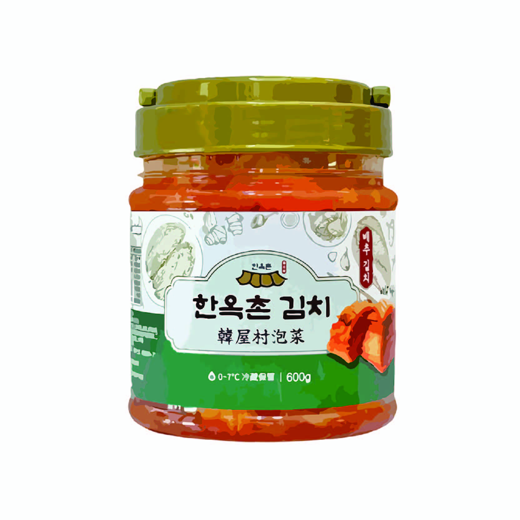 韓玉宅-韓式泡菜600g, , large