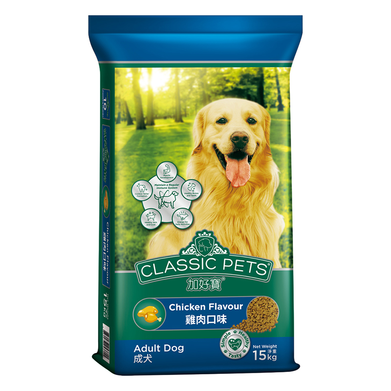 【Classic Pets 加好寶】經典成犬乾糧15kg-雞肉口味