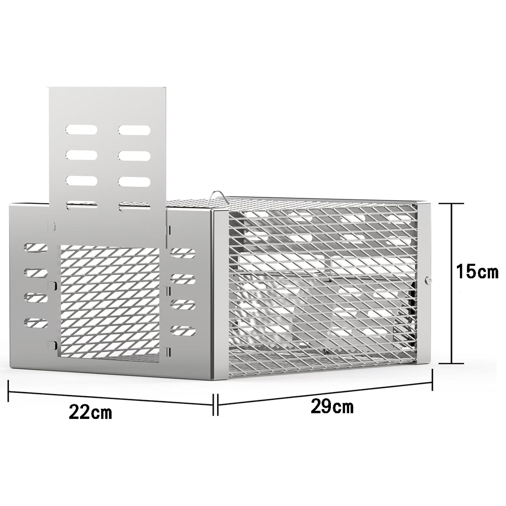Double door new style powerful galvanized mouse cage mouse trap