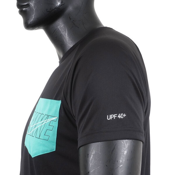 Nike Outline Logo 男 T恤 短袖 防曬衣 口袋 柔軟 舒適 黑 [NESSC654-001], , large