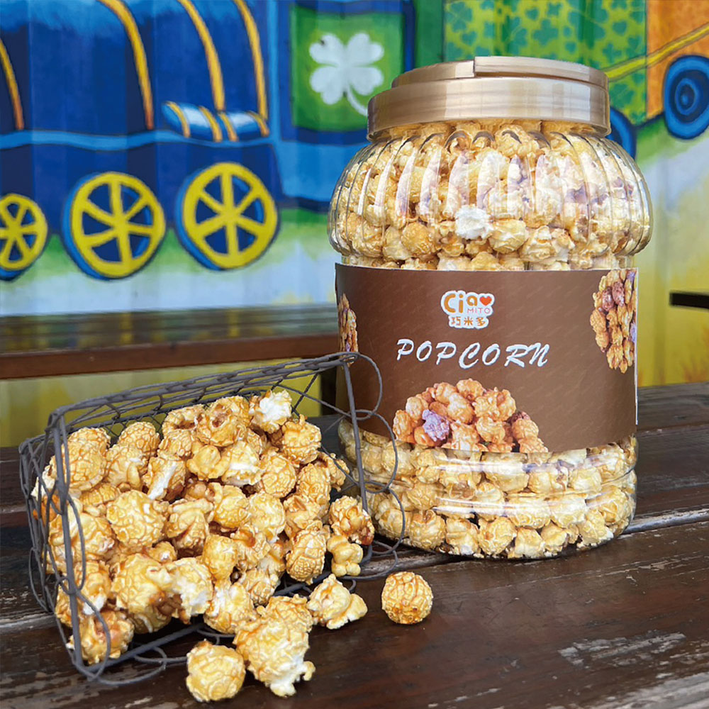 4 buckets of cheese popcorn + 4 buckets of caramel popcorn, , large