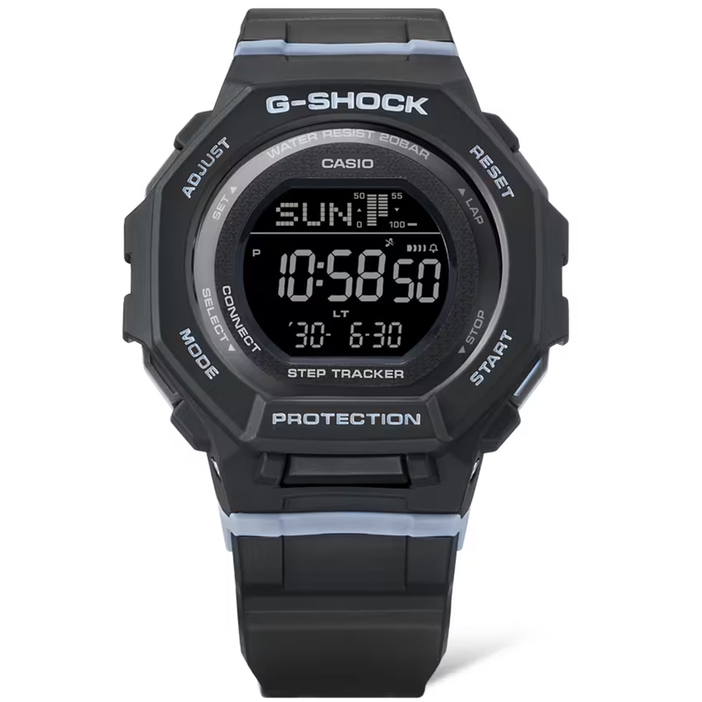 CASIO 卡西歐 G-SHOCK 計步藍芽手錶 柔和色調女錶 GMD-B300-1, , large
