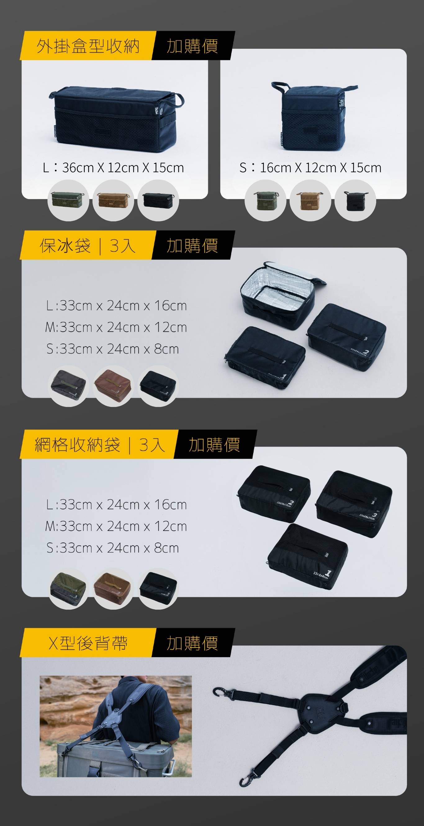 【城市旅人｜山海任務】 重機包裝備 TRAIL BOX 露營箱 尺寸 M 42公升, , large