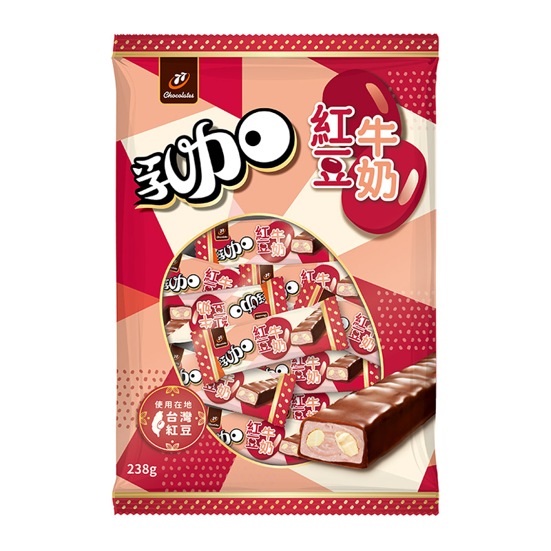 77 Nougat Red Bean milk 238g, , large