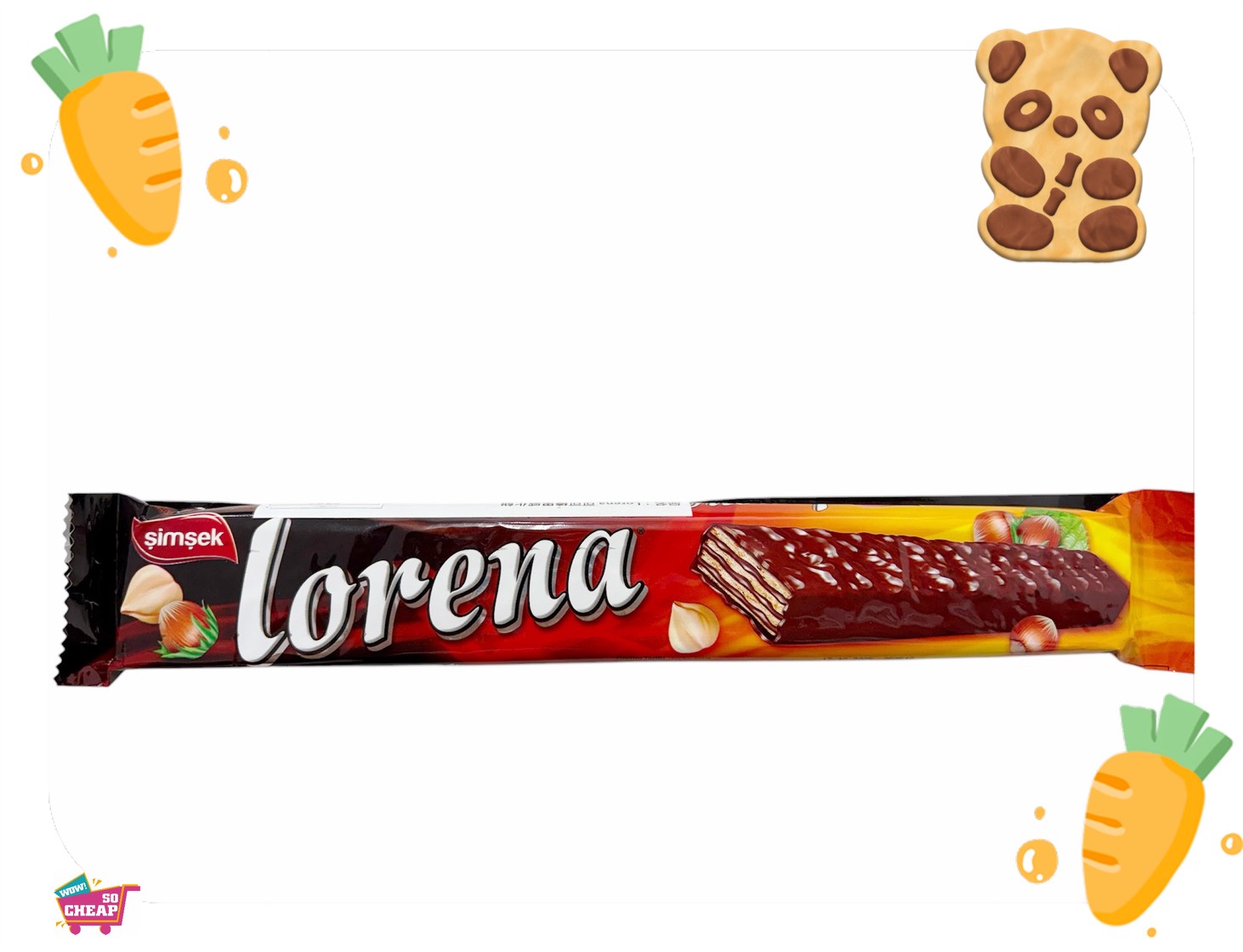 Lorena可可榛果威化餅-50克, , large