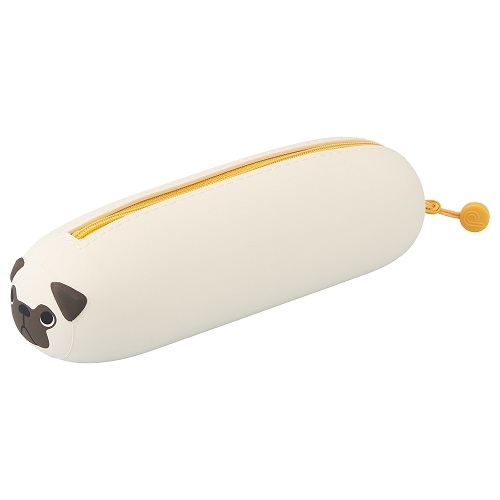 日本LIHIT A-7781 矽膠橫式筆筒/鉛筆盒(多款)柴犬*大, , large