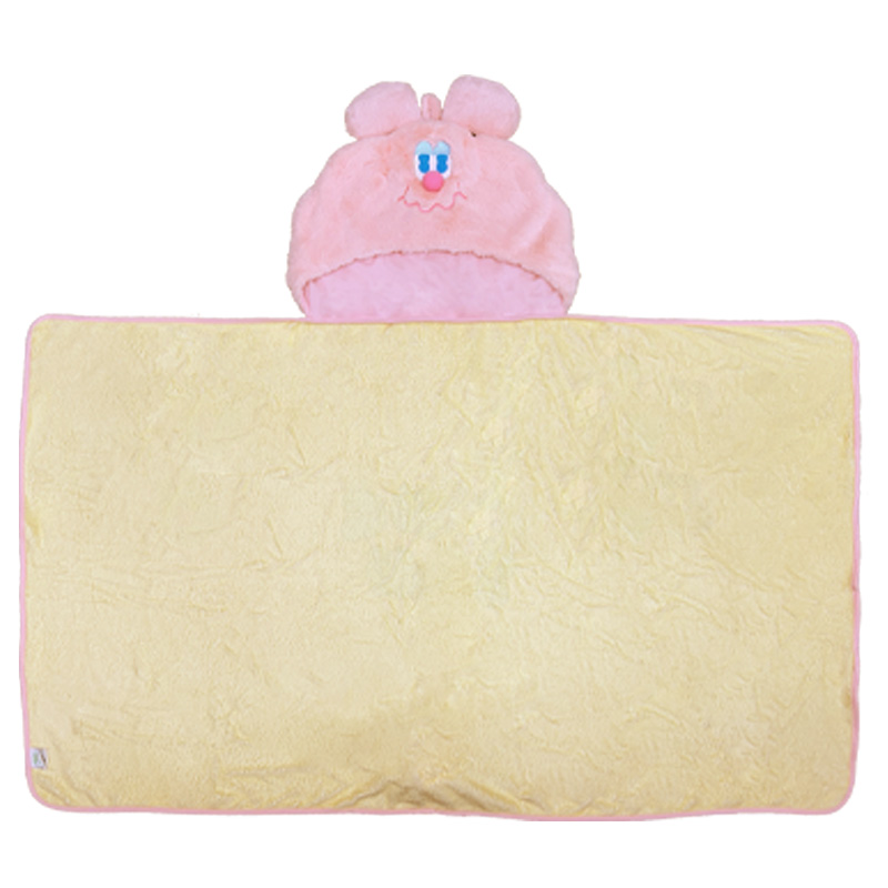 [九越]蠢兔造型連帽毛毯, , large