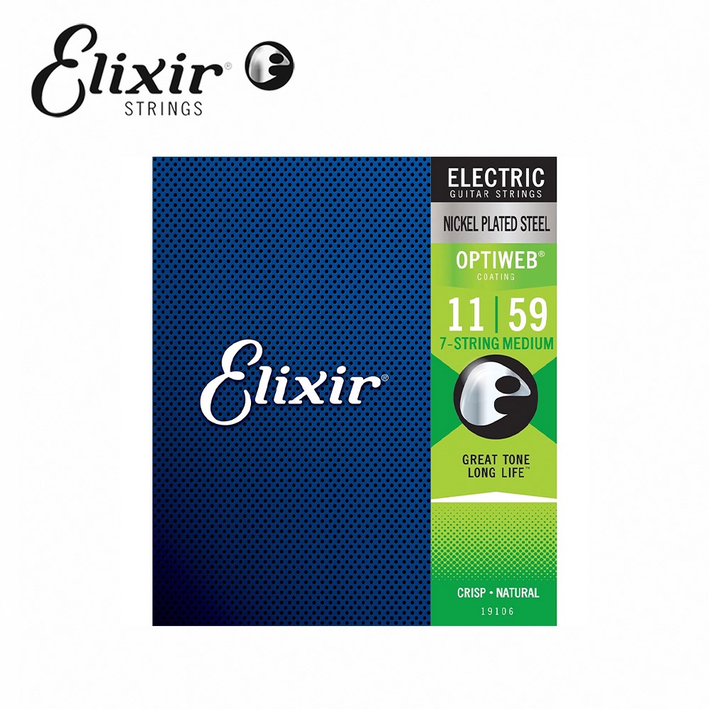 Elixir 19106 Optiweb 電吉他七弦 11-59【敦煌樂器】, , large