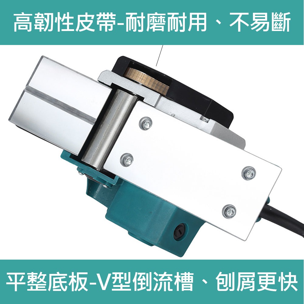 110V Wood Planer - Standard Configuration (Tool Holder + Sharpening Holder + Guide Ruler + Blades + Wrench), , large