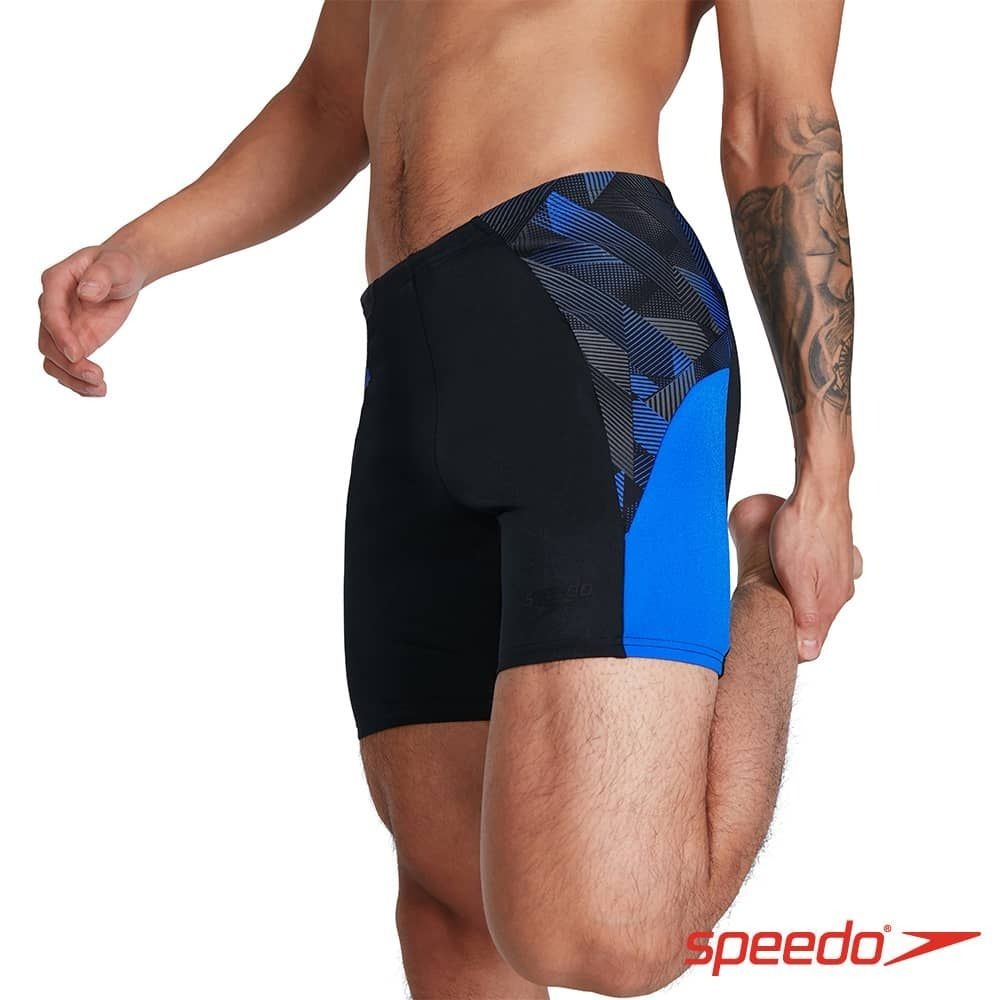 SPEEDO Chevron Splice 成人男性 運動即膝泳褲 黑藍 SD813445H037 23FWO【樂買網】, , large