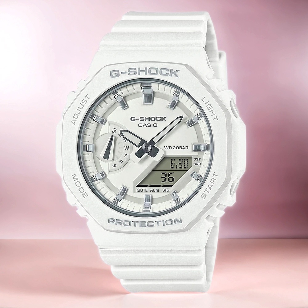 CASIO 卡西歐 G-SHOCK 八角 雙顯手錶 女錶 GMA-S2100-7A, , large
