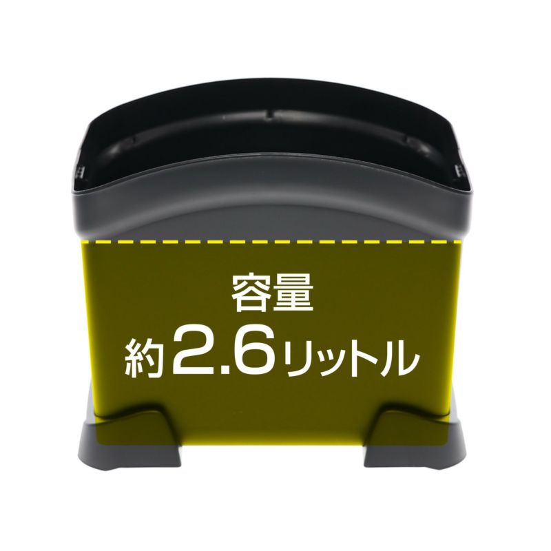 CARMATE 置物盤防滑防倒2.6L垃圾桶, , large