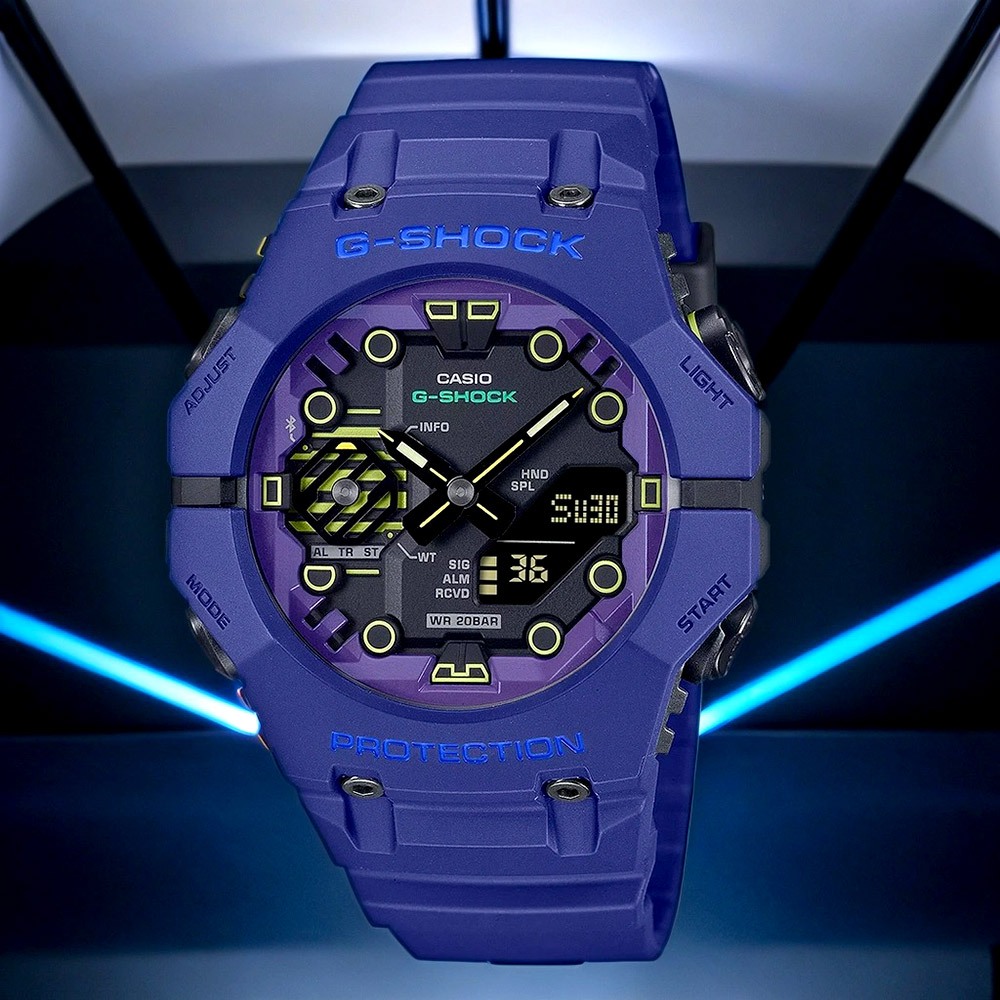 CASIO 卡西歐 G-SHOCK 科幻系列 藍芽手錶 GA-B001CBR-2A, , large