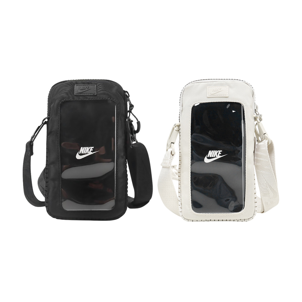 NIKE TECH STATEMENT 手機斜背包 觸控手機包 手機包 小包包 斜背包 可拆式 耐用 防潑水 觸控 黑 米, , large