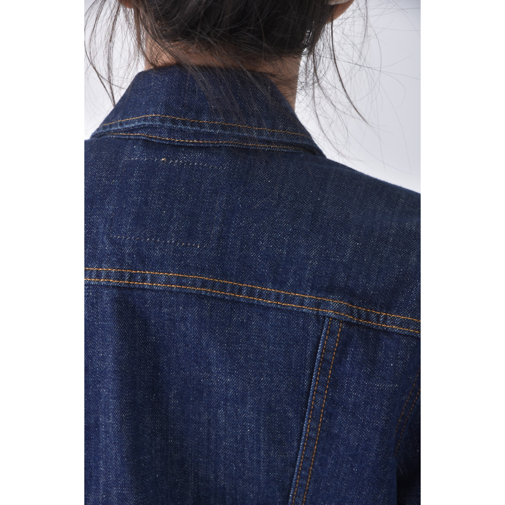 (S) levi丹寧牛仔素面藍色外套二手衣, , large