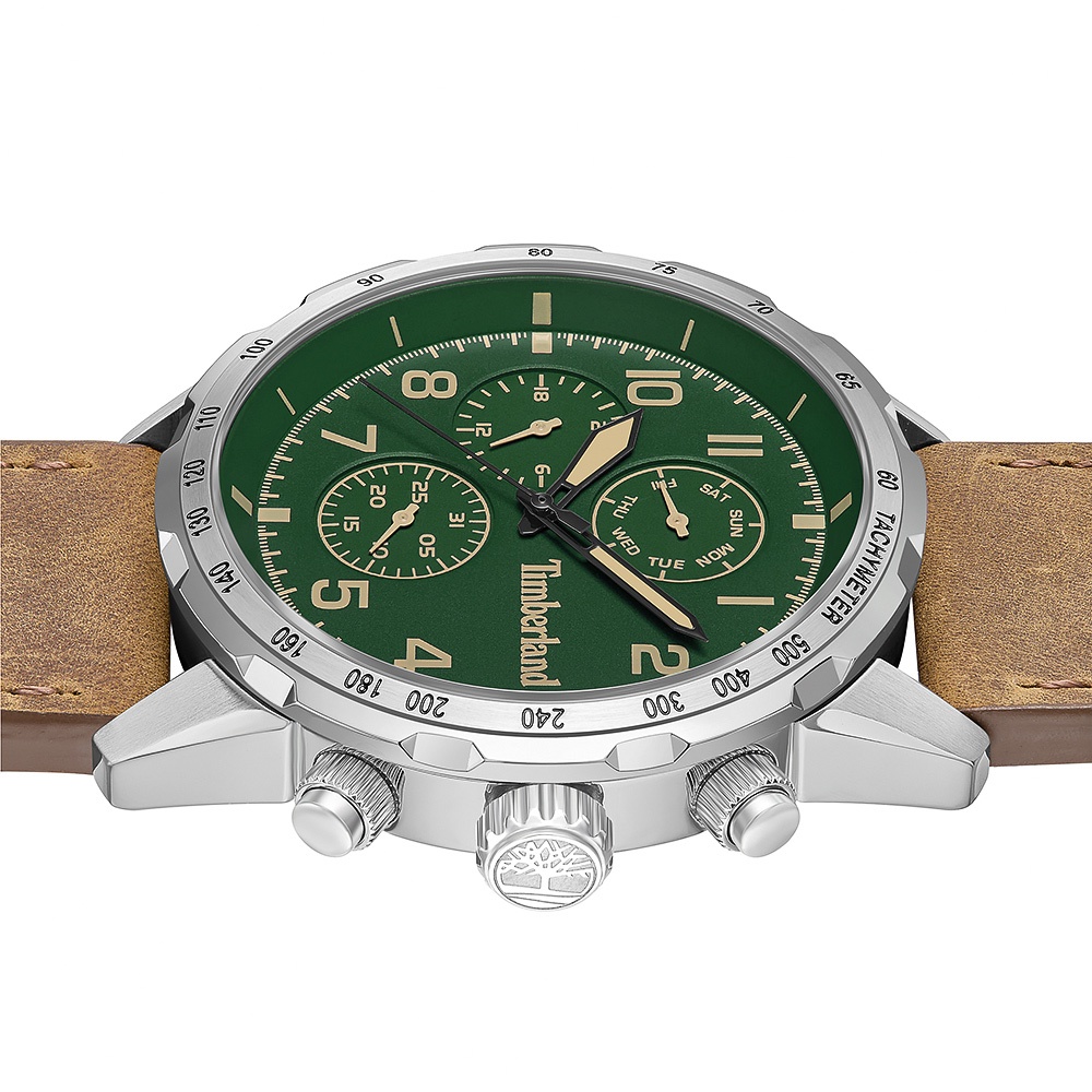 Timberland 天柏嵐 CAMPTON系列 三眼多功能手錶-綠 TDWGF0055402, , large