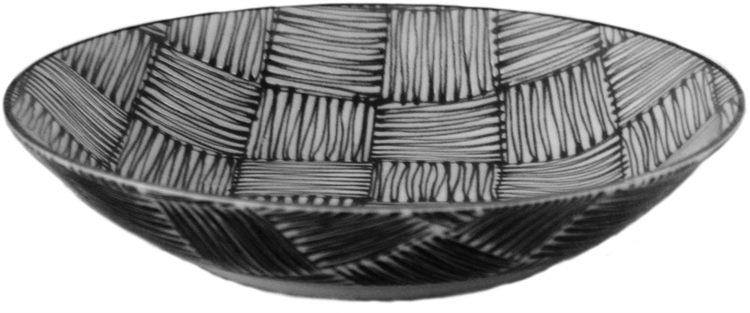 Komon dinner plate (Ichimatsu), , large