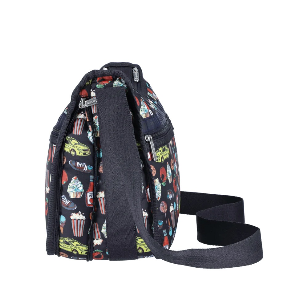 |快速出貨|Lesportsac Deluxe Everyday Bag 經典斜背包/ 紐約美食插畫風, , large