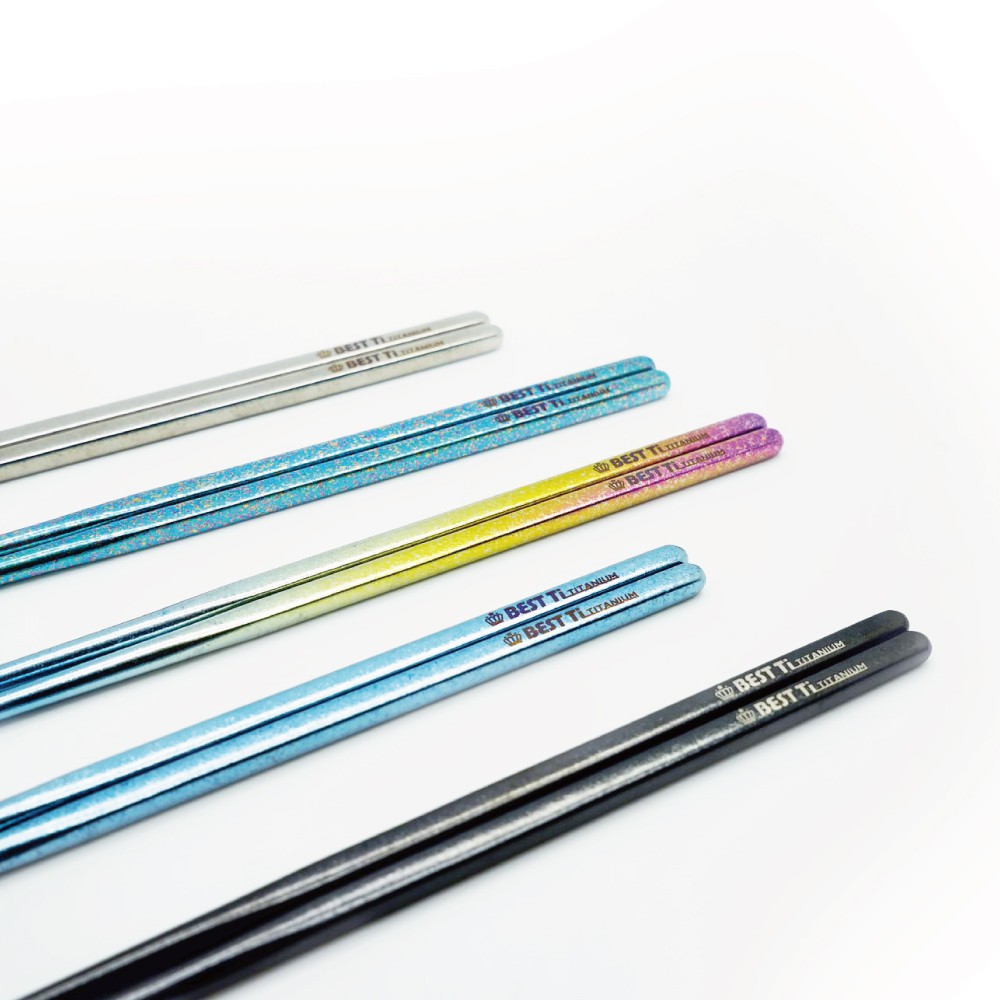 【純鈦冰晶長筷】鈦筷 環保筷 鈦筷子 餐具 鈦餐具 攜帶餐具 環保餐具 露營餐具 冰晶 方筷 長筷子 便攜餐具, , large