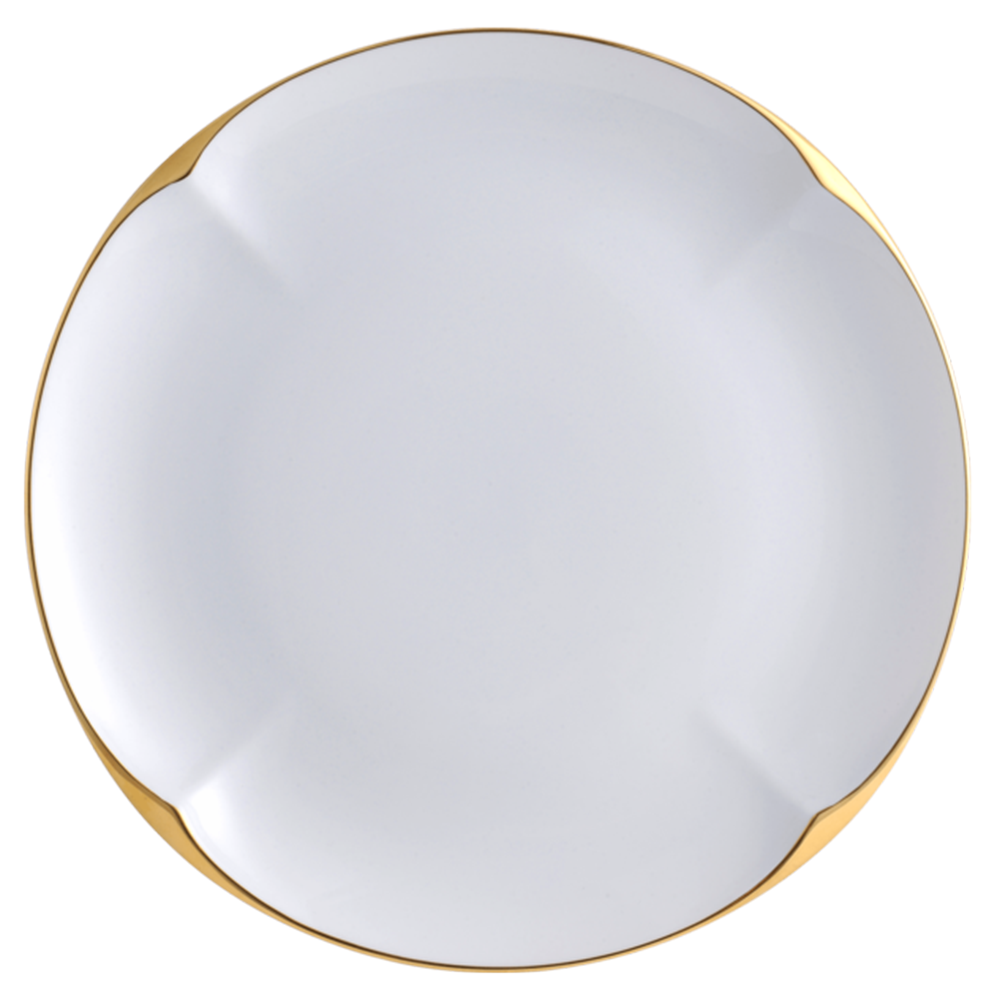 LEGLE - Ruyi Round Plate - Gold Edge 21cm, , large