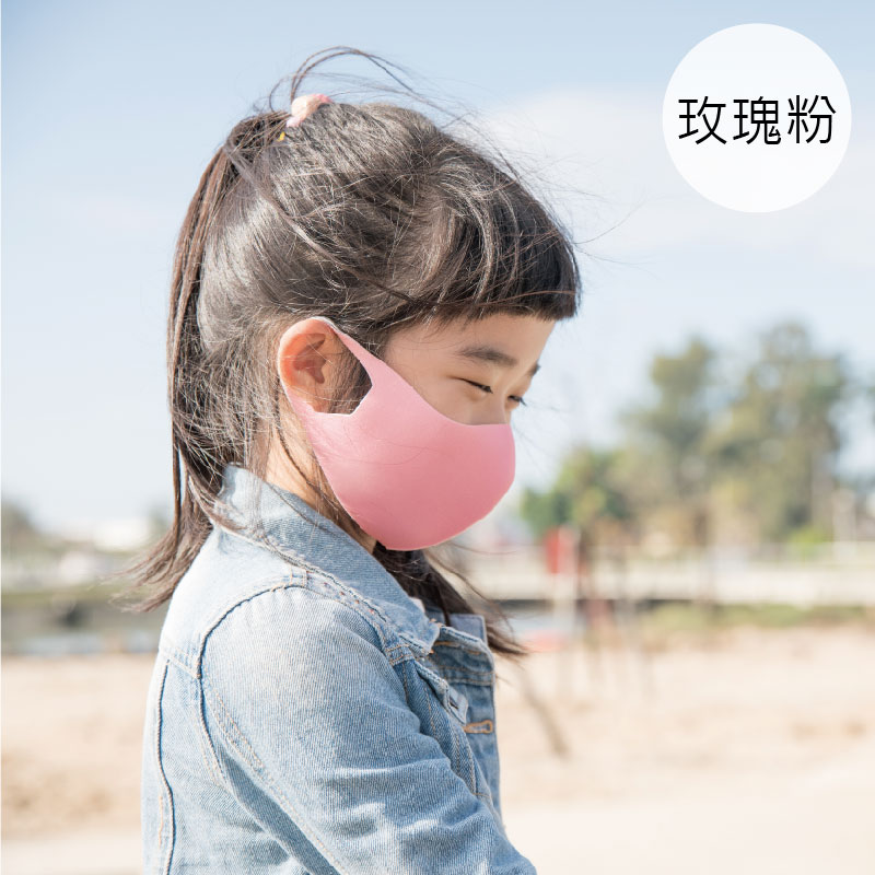 ｜4色｜(孩童)3D抗UV抗菌透氣口罩5入組, , large