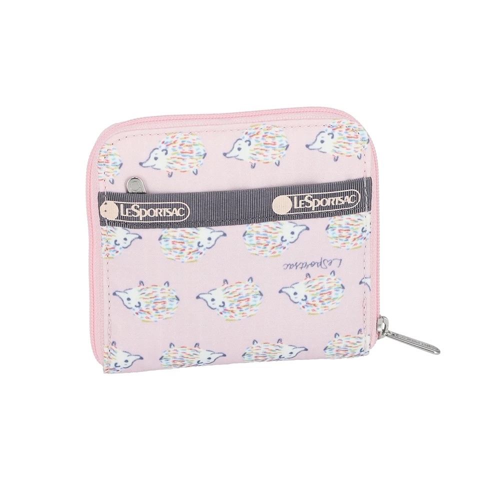 正品 Lesportsac Compact Zip Wallet 極簡輕薄錢包 - 北國小刺蝟, , large