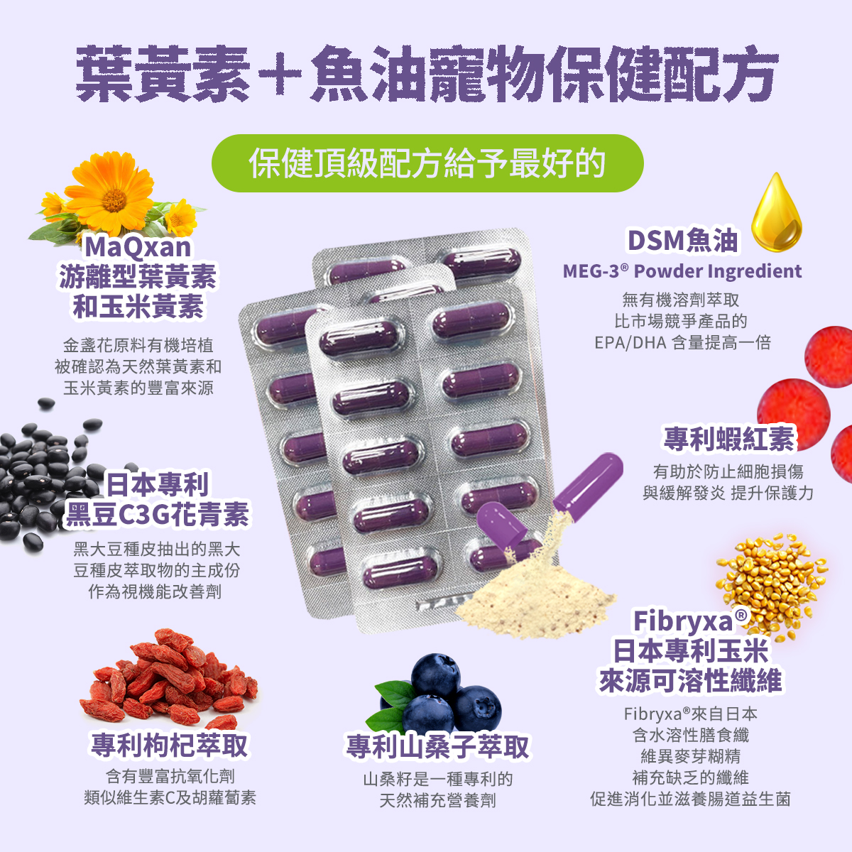 ［HKger.Alive］Patented Lutein+ Fish Oil Eye Care (8-in-1 Patented Enhanced Formula), , large