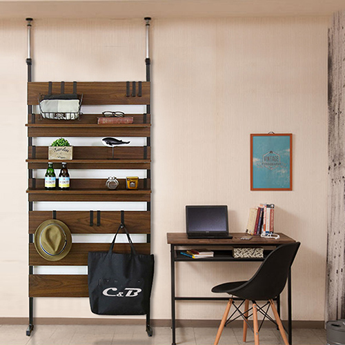 《C&B》頂天立地工業棧板風格寬度80cm壁面置物架/收納架/壁面架/台灣生產, , large