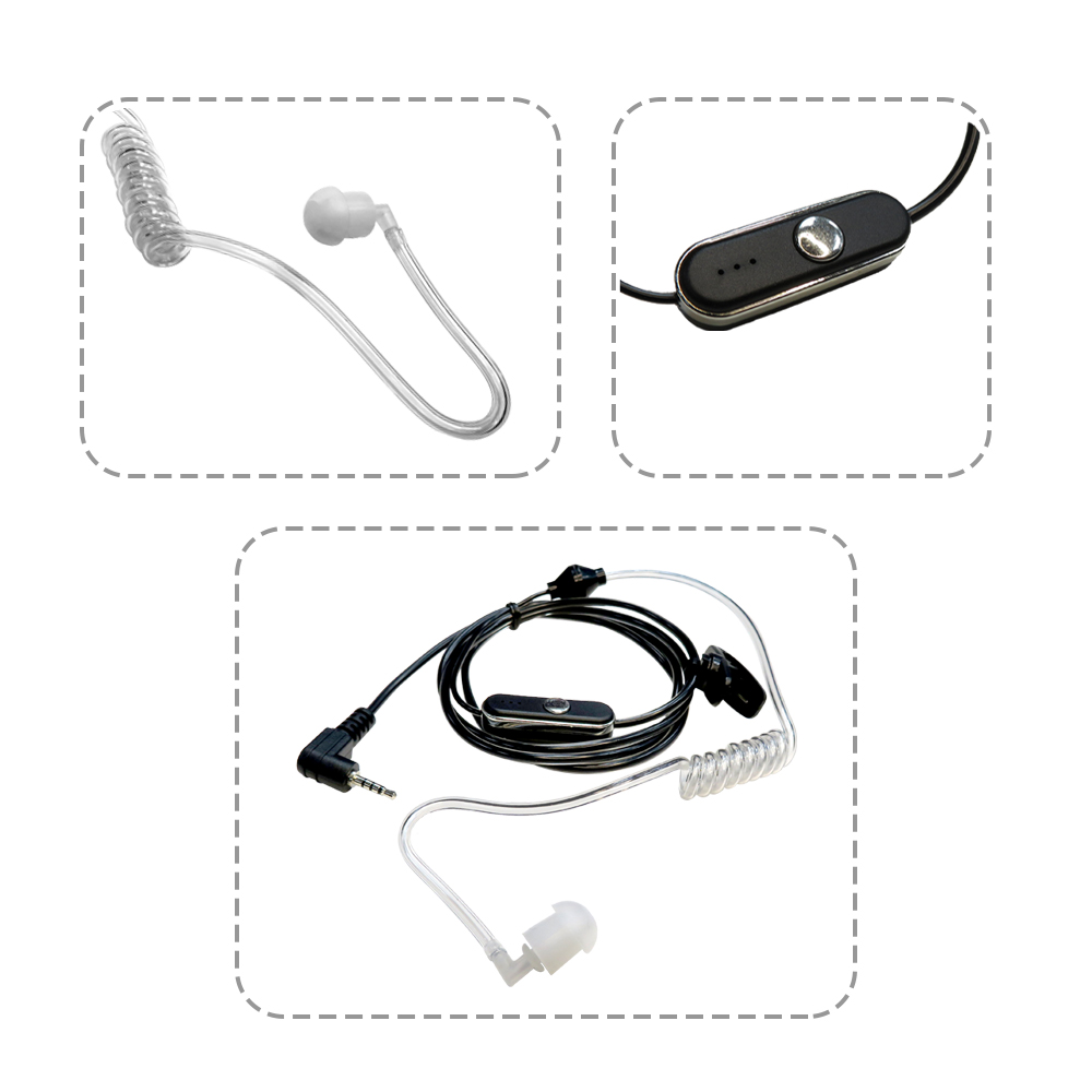 【HANLIN】-TLK1-AIRMIC 空氣導管2.5mm麥克風耳機 #對講機專用 #2.5mm插頭, , large