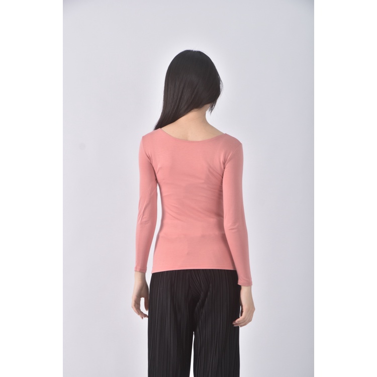 (S) uniqlo粉色長袖上衣二手衣, , large