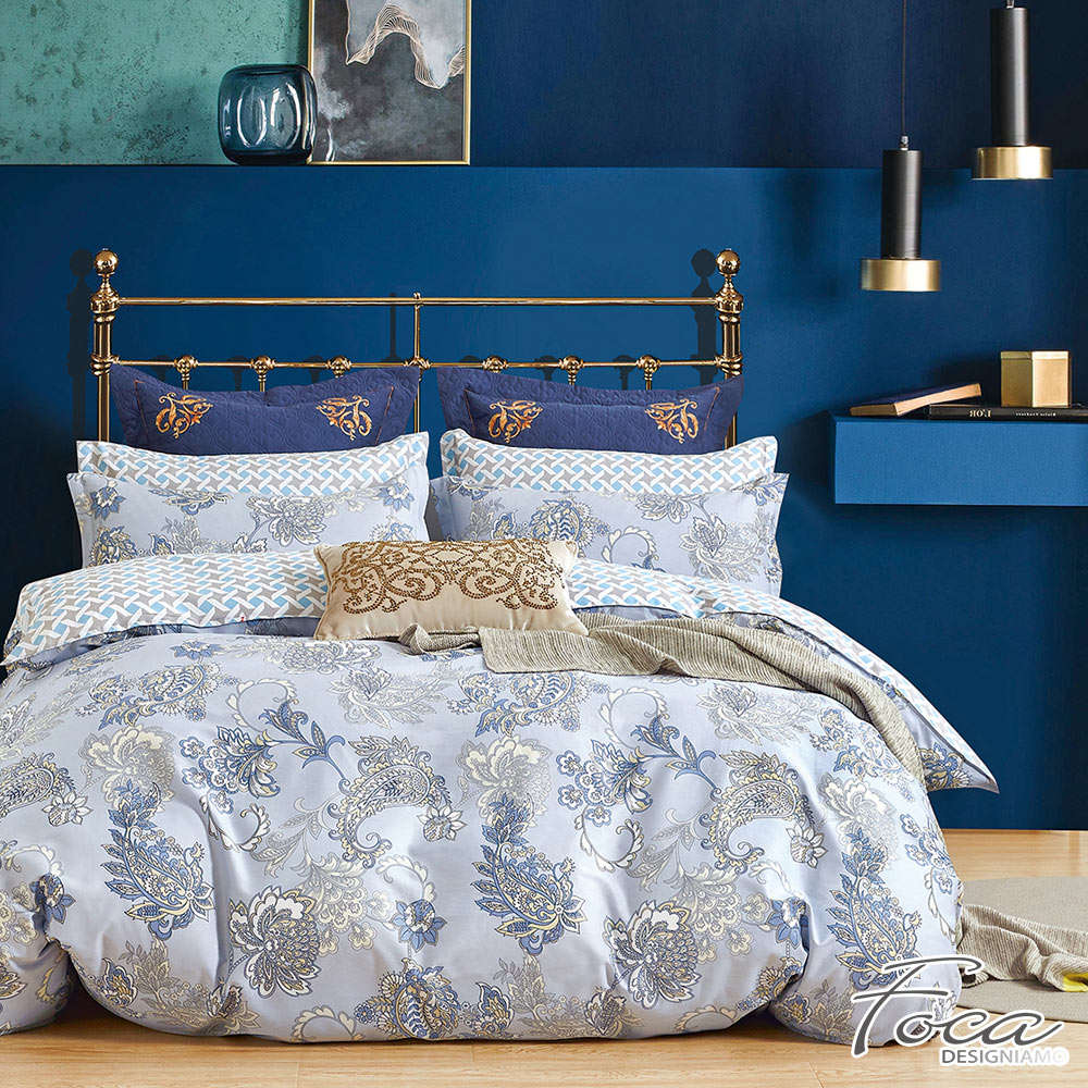 【FOCA買一送一+三防枕x2】100%精梳純棉舖棉兩用被床包組(單/雙/加/特), , large