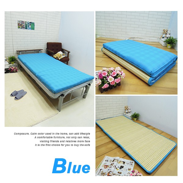 Classic plaid bamboo single breathable mattress, , large
