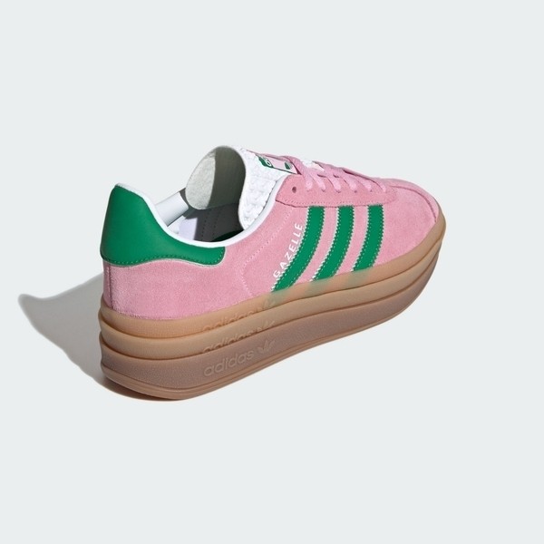 Kixpress-Adidas Gazelle Bold W 女 運動休閒鞋 德訓鞋 厚底 麂皮 穿搭 粉紅 綠 [IE0420], , large