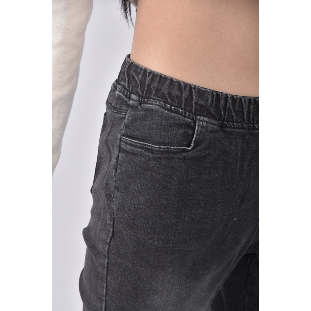 (2XL) 緊身黑色長褲二手衣, , large