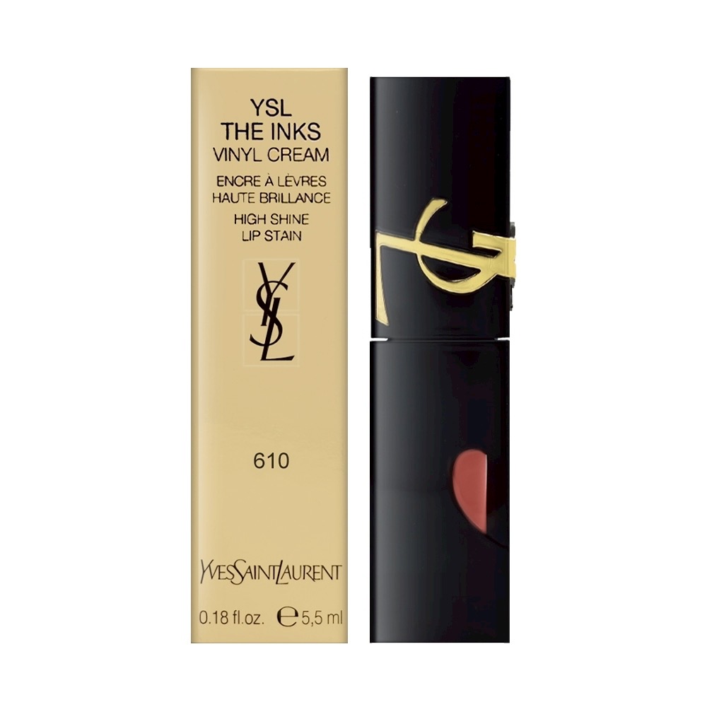 YSL奢華印記鎖心光唇釉 #610, , large
