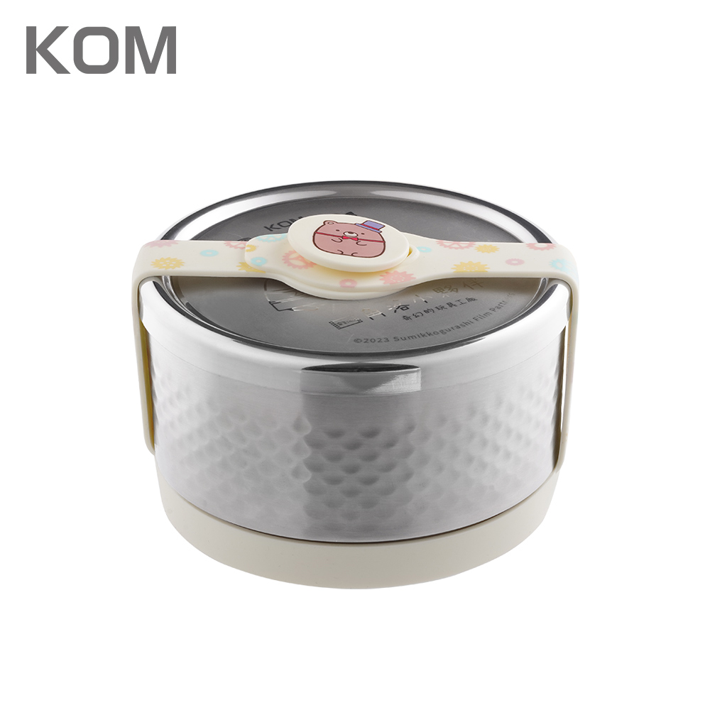 【KOM】角落小夥伴 ECO易扣防漏雙層隔熱304不鏽鋼便當盒(飯碗/湯碗/菜盤), , large