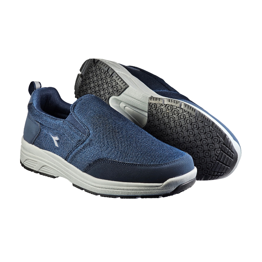 DIADORA迪亞多那 台灣製輕旅健走鞋 男運動鞋 休閒鞋 男鞋 MIT 防潑水 透氣 寬楦 舒壓 彈力 防滑 黑 藍, , large