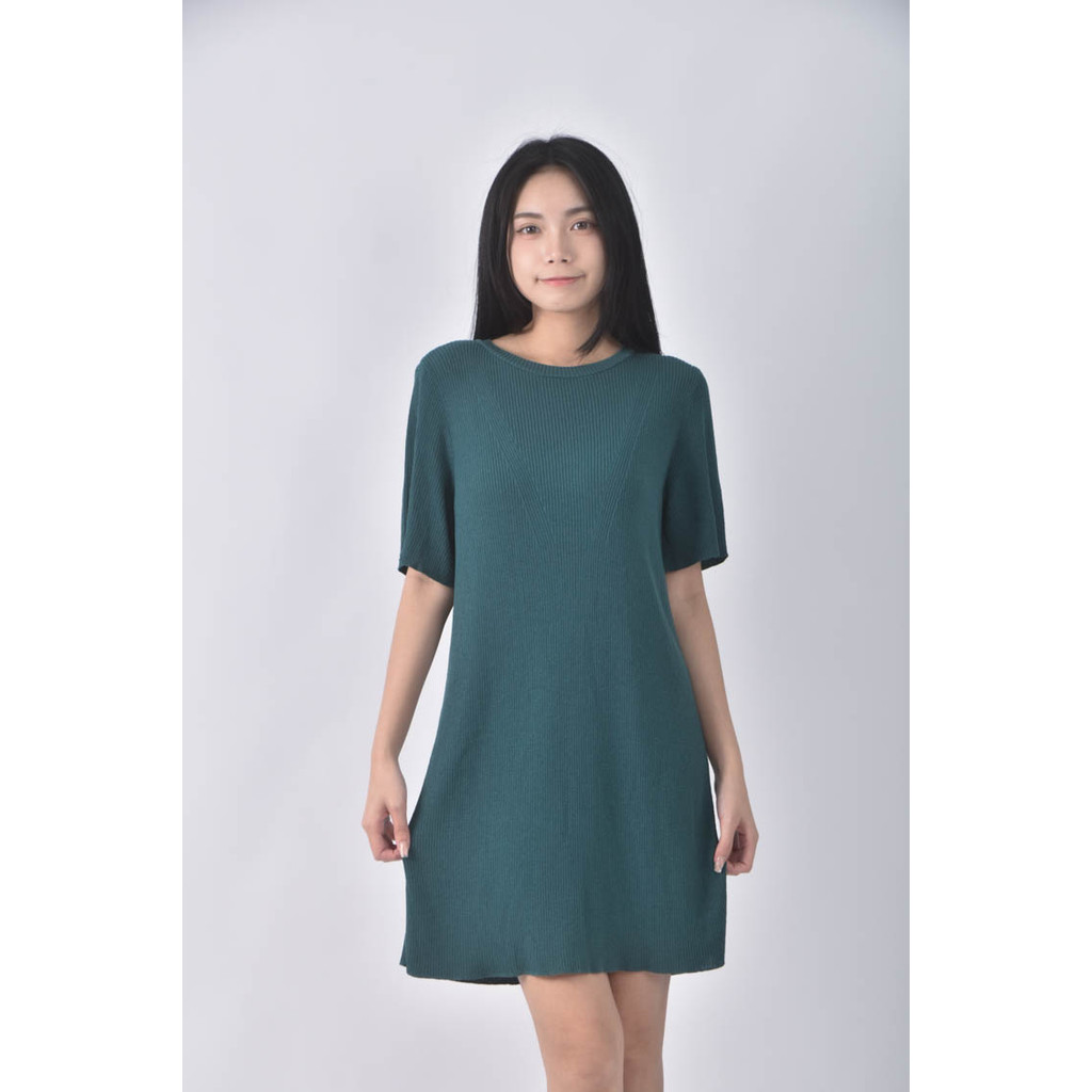 (L) zara綠色洋裝二手衣