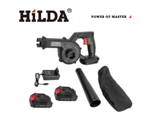 【HILDA】希爾達電動工具 21V 雙電 鋰電吹風機 吹葉機 黑色, , large