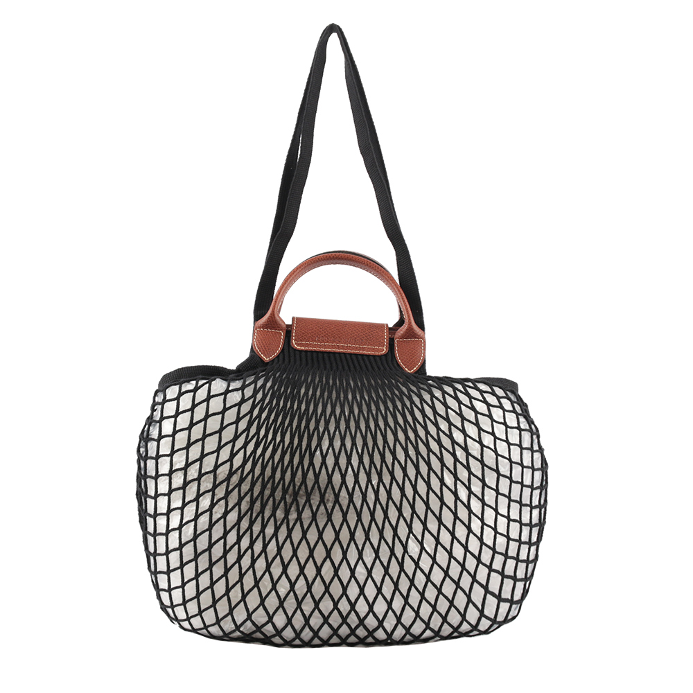 LONGCHAMP LE PLIAGE FILET 二用漁網包/黑色, , large