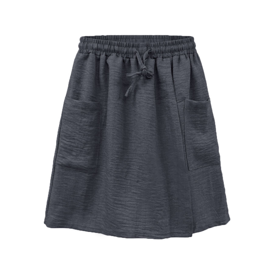 冰皺垂感一片式褲裙 TM-8002, , large