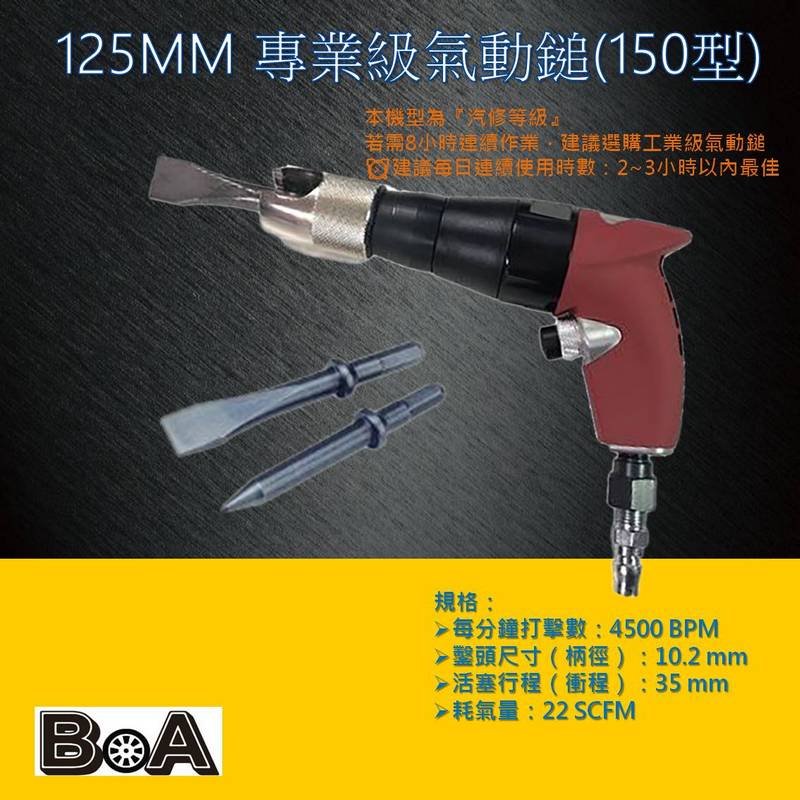 【BOA】TW-820 工業級150型氣動槌  氣動鑿打石專用 RC水泥牆 耐用度好 水電 磁磚敲除 氣動工具, , large