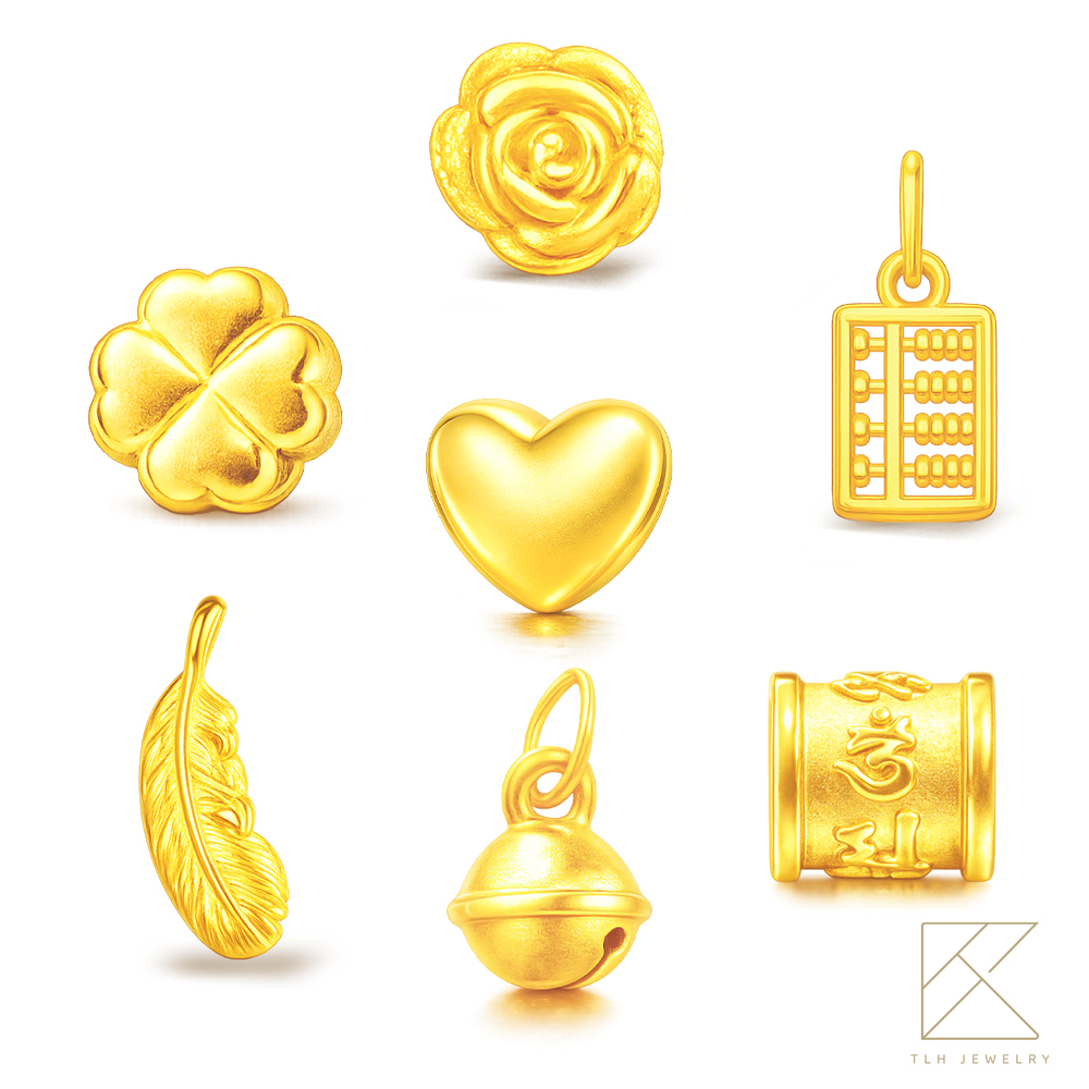 【TLH】馬上有錢 許願金豆紅包袋 約重0.02錢&plusmn;0.01 (純金999) 隨機贈送馬年御守 (馬年 過年 送禮), , large